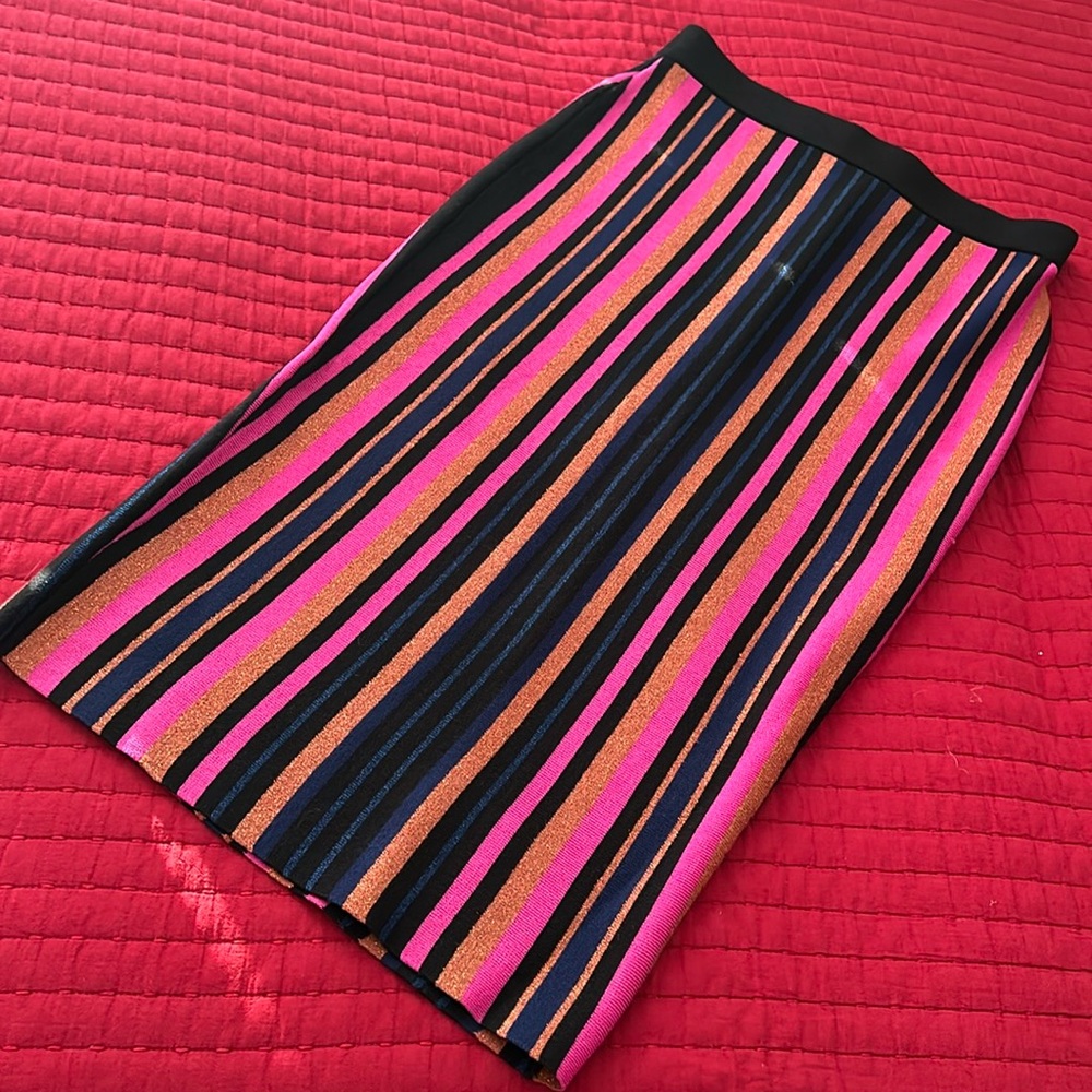 Women’s Color Striped Pencil Skirt